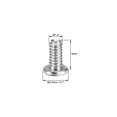 thumbnail image 3 of Uxcell M1.4x3mm Phillips Screw Fastener Silver Tone 2.5mm Dia Screw Head 100 Pack, 3 of 5