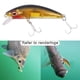 thumbnail image 1 of Señuelos cebos duros, señuelos de pececillo con ojos 3D Crankbait, señuelo de aparejos Swimbait para agua dulce/agua de salada Espalda negra DYNWAVEMX Señuelos de pesca, 1 of 8