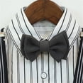 thumbnail image 4 of OSOLU Children Boys Outfits Short Sleeve Striped Shirts with Suspenders Summer Formal Wear Performance Comfortable Breathable Beach Holiday Clothing Sets, 4 of 9