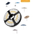 thumbnail image 4 of Luces para sombrilla, 48 luces LED recargables para sombrilla, con 3 modos de iluminación, 72 horas, luz LED inalámbrica ajustable para sombrilla para jardín, sombrilla, terraza, patio, tienda de, 4 of 5