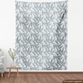 thumbnail image 4 of Ambesonne Tropical Fabric by the Yard Upholstery, Banana Palm Leaves Pattern, 1 Yard, Slate Blue Pale Grey, 4 of 5