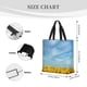 thumbnail image 3 of Easygdp Blooming Sunflower Field Bolsa Tote para Mujer, Bolso de Hombro para Trabajo, Playa, Viajes, Compras y Supermercado, 3 of 7
