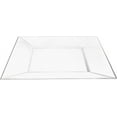 thumbnail image 4 of Lillian Plastic Dinnerware, Square Plastic Plate, Clear, 9.5", 10 Ct, 4 of 5