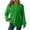 Green, variant on ZyeKqe Womens Long Sleeve Shirts Casual V Neck Sweatshirts Fall Fashion Loose Textured Tunic Tops Dressy Pullover