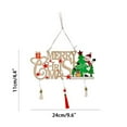 thumbnail image 3 of Fiudx Ofertas relámpago Listado de decoración navideña Listado de decoración de árboles de Navidad de madera, 3 of 3