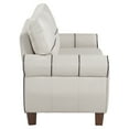 thumbnail image 3 of 58" W Sectional Sofa 2 Seat Couch, Mid-Century Sofa with PU Leather, Couches Sofas for Living Room Apartment Bedroom, Comfortable Small Couches for Small Spaces, 3 of 8
