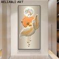 thumbnail image 3 of Póster abstracto de plumas blancas de alce geométrico y impresiones, pintura en lienzo de lujo ligera, arte de pared para sala de estar, decoración del hogar, sin marco, 3 of 5