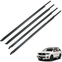 SEBLAFF Door Belt Molding Weatherstrip 4ps Replacement for Toyota 2008-2020 Sequoia 68160-0C020 68210-0C020 68163-0C031 68164-0C031