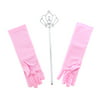 Pretend Play Dress Up Mozlly Pink Royal Princess Wand and Gloves Set (3pc Set) (Multipack of 3)