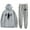 Grey, variant on Ciara CICI Men/Women Fall Suit Hoodies Sportswear Hooded Ankle Banded Pant Two Piece Set