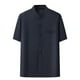 thumbnail image 2 of pstuiky Camisas casuales de manga corta para hombre, Camisa informal de manga corta, cuello alto, lisa y cómoda para hombre camisetas de hombre xxxl, 2 of 3