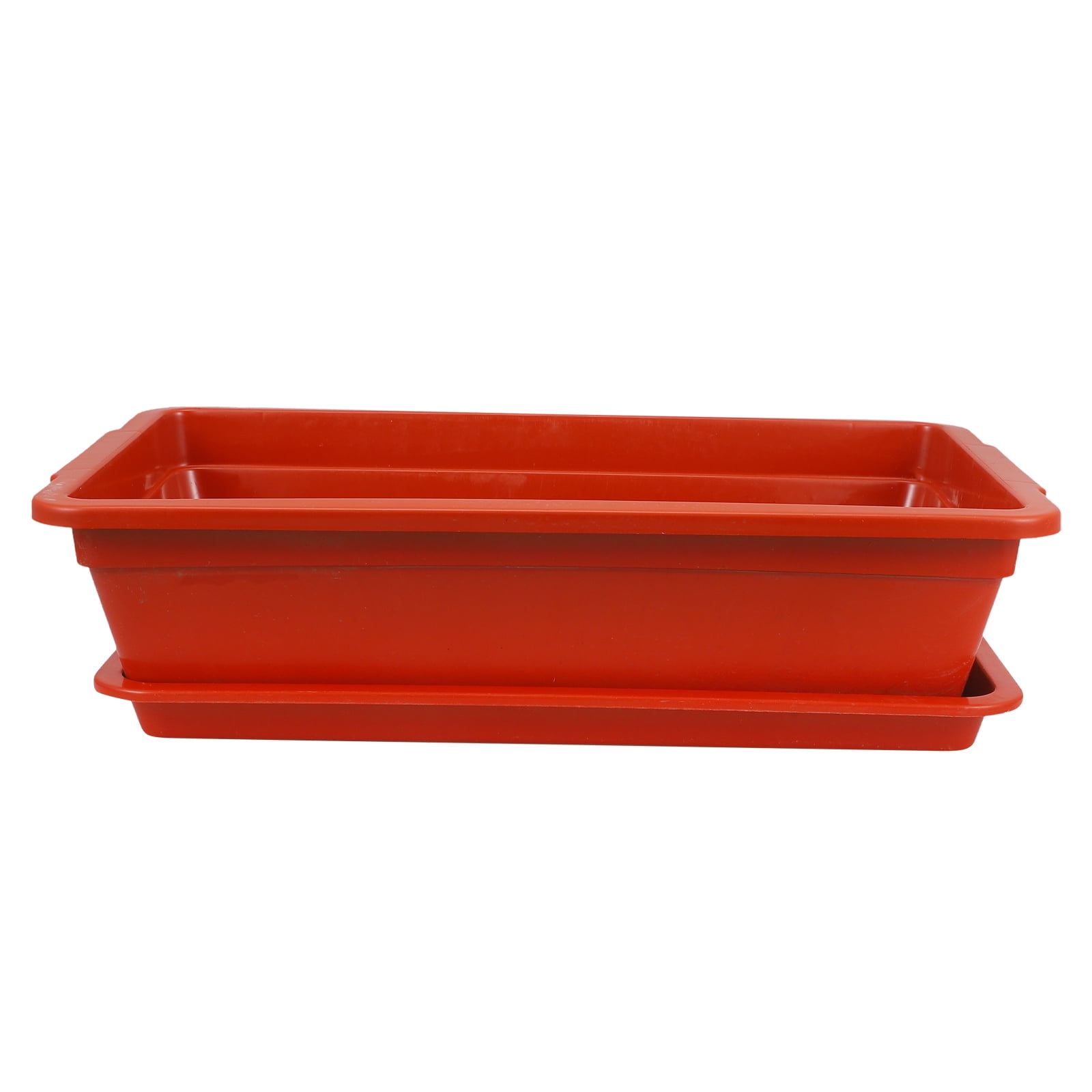 LEXSOMEO Window Box Planter Flower Box Vegetable Growing Pot Planter Rectangle Planter Box with Tray