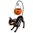 thumbnail image 2 of VAIFTILNO Halloween Decorations, 9.8in Black Cat Candy Bowl, Pumpkin Candy Jar Fall Decor, Cat Figurines for Mantel, Shelf, Outdoor Indoor Decor, 2 of 7
