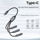 thumbnail image 3 of Cable Divisor OTG USB HUB 2.0 Macho A Hembra, Adaptador de Cargador de Datos para Teléfono, Impresora, Memoria USB Tipo C, 3 of 7