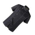 thumbnail image 1 of letairis Stay Comfortable And Professional In Lightweight Short Sleeve Chef Uniforms black xl 1Set, 1 of 6
