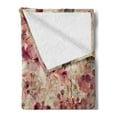 thumbnail image 2 of Antique Soft Flannel Fleece Throw Blanket, Grungy Effect Cherry Blossoms on Ribbed Bamboo Retro Background Floral Art Work, Cozy Plush for Indoor and Outdoor Use, 70" x 90", Pink Beige, by Ambesonne, 2 of 5