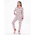 thumbnail image 6 of Elippeo Christmas Family Pajamas Matching Set Santa Claus Print Long Sleeve Tops and Pants Sleepwear, 6 of 10