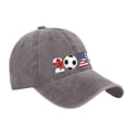 thumbnail image 4 of 2026 Soccer Hat North America World Football Fan BaseballHat USA Canada Mexico Fan Hat, 4 of 6