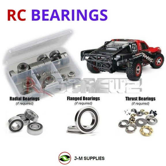 RCScrewZ Rubber Shielded Bearings tra121r for Traxxas Slash VXL 2wd SCT 58076-74 RC Car | SET