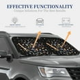 thumbnail image 4 of Naloa Butterfly1 2 Piece Foldable Car Sun Shades, Car Windshield Sunshade, Front Window Sunshade for Car, Truck, SUV - Small, 4 of 7