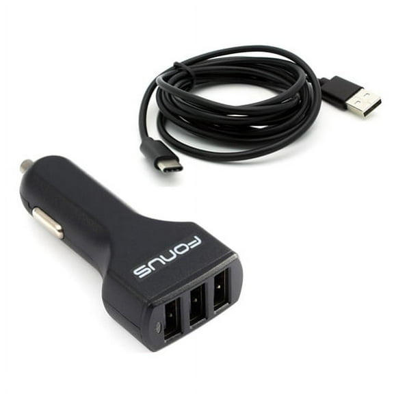 36W Car Charger for Galaxy Tab S7 (2020)/A7 10.4 (2020) Tablets - 3-Port USB 4.8A Type-C Cable 6ft Power for Samsung Galaxy Tab S7 (2020)/A7 10.4 (2020)