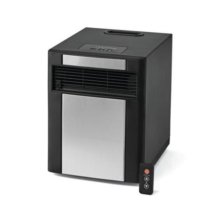 Mainstays Infrared Electric Cabinet Heater, Black/Grey, (Best Infrared Space Heater)