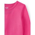 thumbnail image 2 of Fruit of the Loom Toddler Girls Thermal, 2 Pack Core Mini Waffle Super Soft Tops, 2 of 2