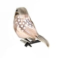 thumbnail image 2 of UDIYO 4PCS\6PCS Artificial Simulated Metal Clip 3D Eyes Birds Sparrow with Claw Mini Realistic Feathered Birds for Craft Home Ornaments Garden Wedding Decoration, 2 of 8