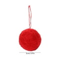 thumbnail image 3 of OEFNTAC Christmas Decoration Hanging Ball 5cm Red Pink White Soft Yarn Cozy Mini Tree Ornament Handmade Look Decorative Accent Reusable For Party Holiday 1.97x1.97x1.97in, 3 of 6