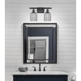 thumbnail image 3 of 516-2W-BK-G559-5SM Innovations Lighting Bridal Veil - 2 Light Bath Vanity-10 Inch Tall and 15 Inch Wide-Matte Black Finish-Light Smoke Glass Color, 3 of 3