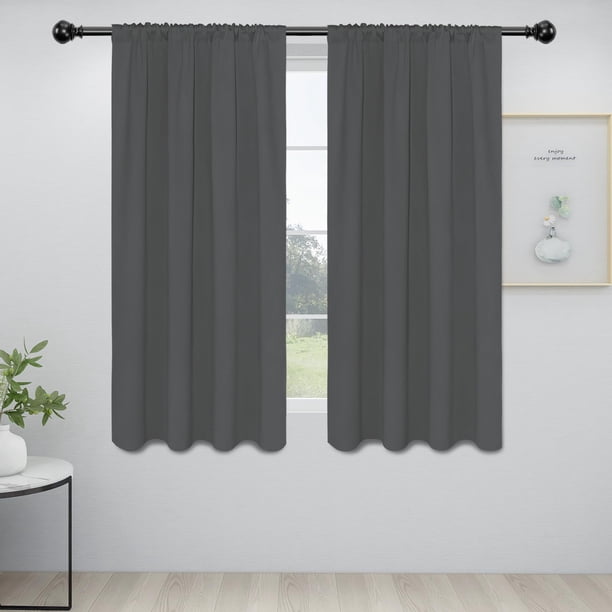 Cortinas Easy-Going Easy-Going, 86 x 160 cm, opacas, 2 paneles, color gris
