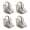 Gray transparent, variant on Set Of 4 Waterproof Boot Bag With Carry Handle Boot Organization Bags For Seasonal Shoe Storage Travel Accessory