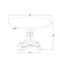 thumbnail image 5 of East West Furniture Irving 7-Piece Modern Dining Table Set in Walnut Finish, 5 of 7