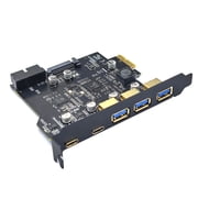 Expand Your Computer's Ports with USB 3.2 Gen2 Type C PCIE Card Hub - PCI-E Adapter
