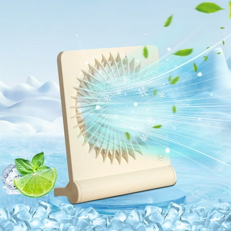 

RWVBM USB Charging Portable Mini Desk Fan Convenient Office Cooling Device Fans Essentials Savings Deals(Beige)