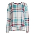 thumbnail image 5 of Secret Treasures Women's Plaid Hacci Sleep Top, 5 of 5