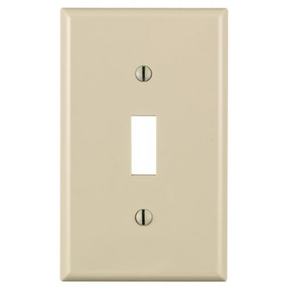 Light Almond 1 Gang Toggle Switch Wall Plate