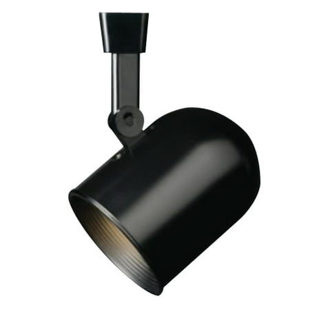 Round Back Cylinder Track Fixture Lazer-By-Halo Indoor Round Back Small Cylinder Track Lampholder without Bulb, Black Baffle ()