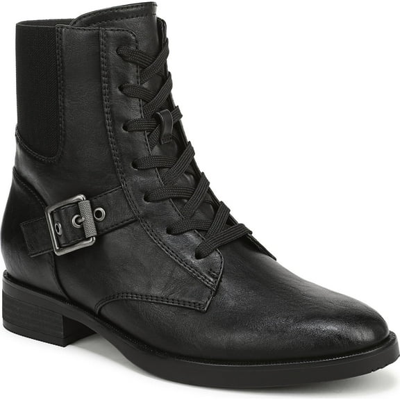 Naturalizer Women's Teegan Black Combat Ankle Boot 8.5W