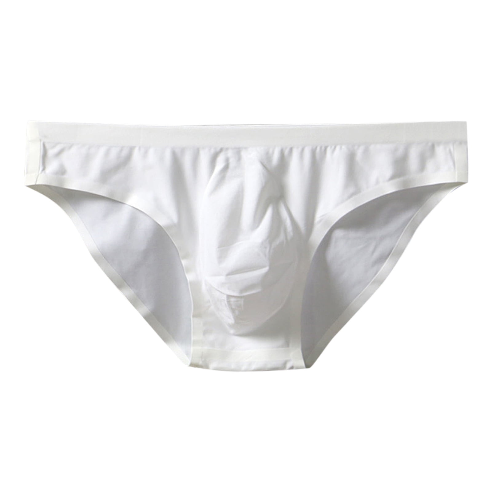 zuwimk Mens Underwear ,Men's Trunks Underwear Comfy Cotton Boxer Briefs  White,M 