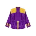 thumbnail image 4 of Yeahdor Girls Boys 60s British Sergeant Pepper Rock Band Pop-Star Jacket Tassels Long Sleeve Musician Shirt Purple 16, 4 of 5