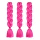 thumbnail image 1 of Sonducket Extensiones de cabello de ganchillo estilo trenzado, peluquín reutilizable extraíble, peluca bonita, trenzas sintéticas, accesorios de Accesorio para el cabello Rosa roja Sonducket AP012968-10, 1 of 6
