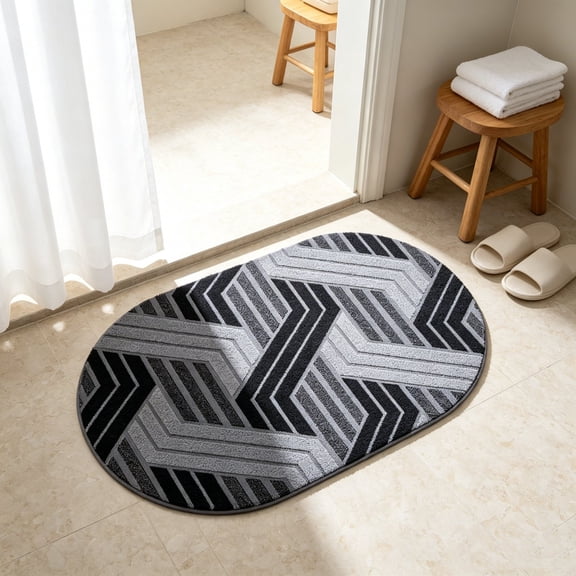Dmlowu Bathroom Rugs Soft Absorbent Quicks Dry Rubber Back Bath Rugs Washable Mat For Bathroom Bedroom Kitchen Indoor Outdoor Home Decor