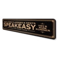 thumbnail image 4 of Speakeasy Prohibition Ends Here Aluminum Metal Decor Sign - 4x18 inches, 4 of 4