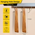 thumbnail image 3 of 2 Pcs Teak Wood Spatula Set 12 Inch Kitchen Turner Spatula Best Wooden Utensils for Cooking Spatula Egg Flipper Spatula Non Stick Kitchen Utensil Flat Scraper Spatula Mixing Baking Spatula, 3 of 7