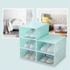 thumbnail image 2 of Caja de Zapatos de Color Caramelo de 12 Piezas, Caja de Almacenamiento de Zapatos de PláStico Transparente, CajóN de Almacenamiento de Zapatero Rectangular Azul, 2 of 4