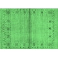 thumbnail image 1 of Ahgly Company Indoor Rectangle Abstract Emerald Green Contemporary Area Rugs, 8' x 10', 1 of 4