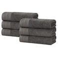 thumbnail image 2 of Superior Honeycomb Cotton Medium Weight Hand Towels, Set of 6, Gunmetal, 2 of 9