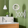 thumbnail image 2 of Espejo Redondo Para Maquillaje De Pared Con Luz Para Baño Marco Plateado, 2 of 5