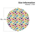thumbnail image 2 of Sigee Colorful Dinosaurs for Water-Resistant, Heat-Resistant, Non-Slip Leather Coasters Set, Ideal for Coffee Table, Office, Bar, Home Decor-Round Shape, 2 of 6